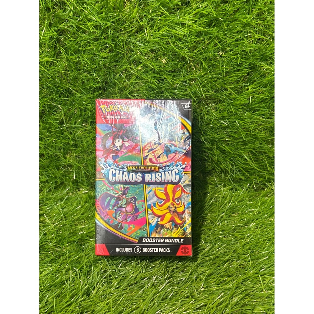 Pokemon TCG Mega Evolution Chaos Rising Booster Bundle 6 Packs Factory Sealed